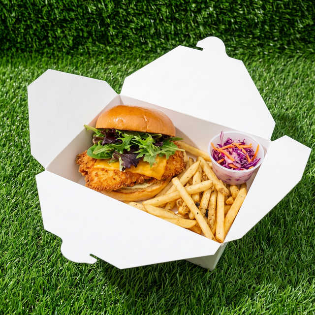 Fish Sandwich w/ Truffle Fries.